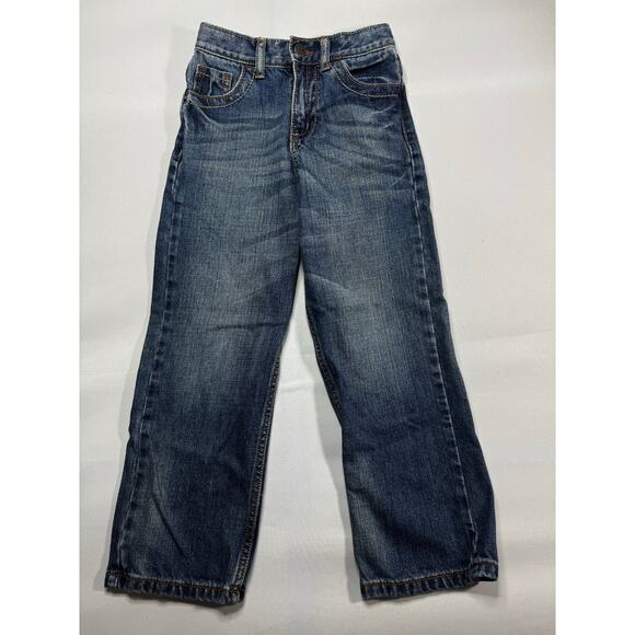 Wrangler 20X Youth Boys Straight Leg Blue Denim Jeans - Size 7 Slim (21x21) - Picture 1 of 4